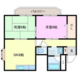 富尾ビル星田の物件間取画像